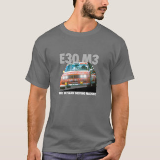Weiße Art BMWs E30 M3 DTM Rennläufer-(Bastos) T-Shirt