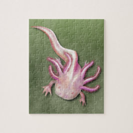 Weiße Axolotl "Walking Fish" Kunst, Dichtung und M
