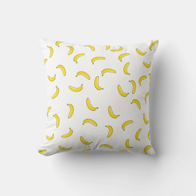 Weiße Banane Kissen (Vorderseite)