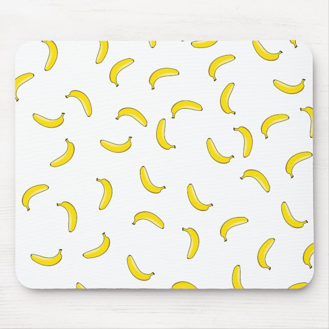 Weiße Banane Mousepad (Vorne)