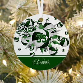Weiße Basketball-Sterne personalisiert Ornament Aus Metall