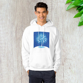 Weiße Bäume im Schnee Hoodie