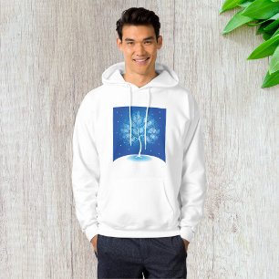 Weiße Bäume im Schnee Hoodie