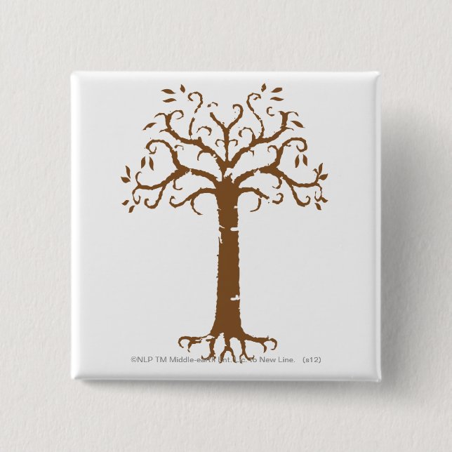 Weiße Bäume von Gondor Button (Vorderseite)