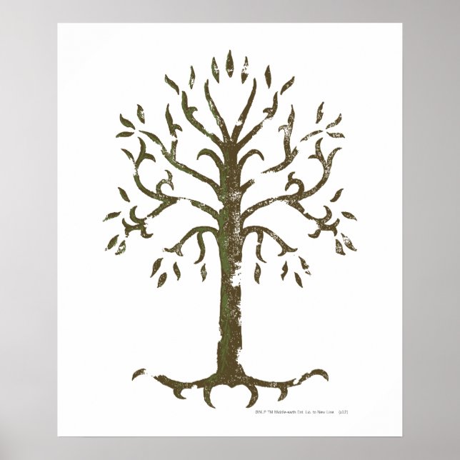 Weiße Bäume von Gondor Poster (Vorne)