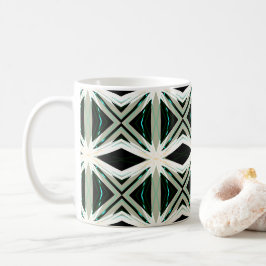 Weiße Beige Winter Xmas Sternexplosion Schneeflock Kaffeetasse