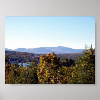 Weiße Berge in New Hampshire Poster