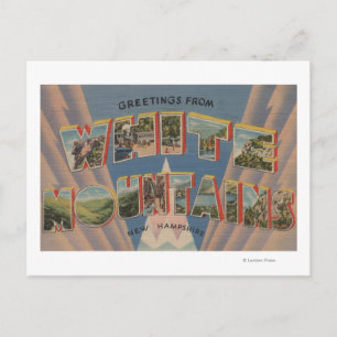 Weiße Berge, New Hampshire 2 Postkarte