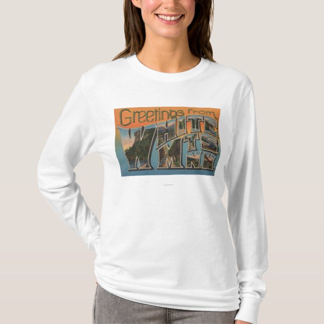 Weiße Berge, New Hampshire T-Shirt (Vorderseite)