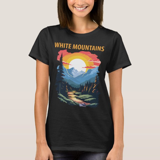 Weiße Berge T-Shirt (Vorderseite)