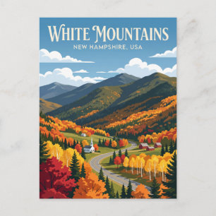 Weiße Berge USA Postkarte