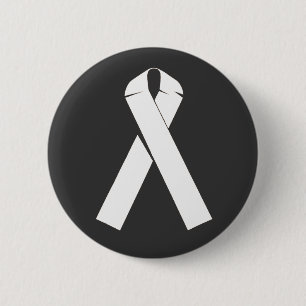 Weiße Bewusstseins-Band-Produkte Button