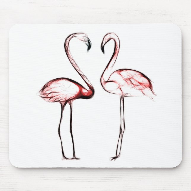 Weiße Birkenbaum Holz Rustikaler Stallbaum Chic Mousepad (Vorne)