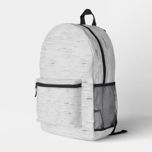Weiße Birkenstruktur Bedruckter Rucksack