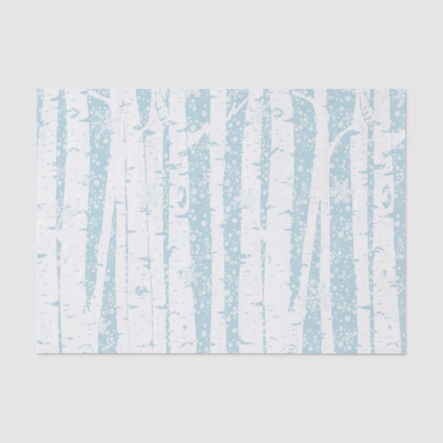 Weiße Birne auf blauem Gewebe Seidenpapier (Vorderseite)