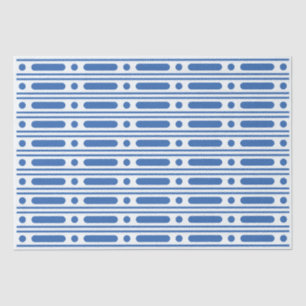 Weiße blaue Knochenintarsien-Punkte-Dekupierpapier Seidenpapier