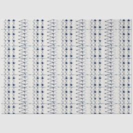 Weiße blaue Linien Gefärbte Krawatte Traditionelle Seidenpapier