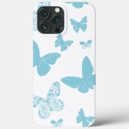 Weiße Blaue Monarchschmetterlinge Case-Mate iPhone Hülle
