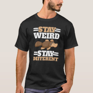 Weiße bleibe Bleibe Anderes tierisches Säugetier-P T-Shirt