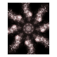 Weiße Blitz Plasma Fraktal Kunst