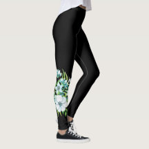 Weiße Blume Corsage Blätter Naturschwarz