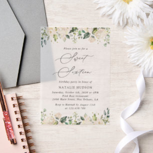 Weiße Blume, Creme-Blume, Boho, Sweet 16