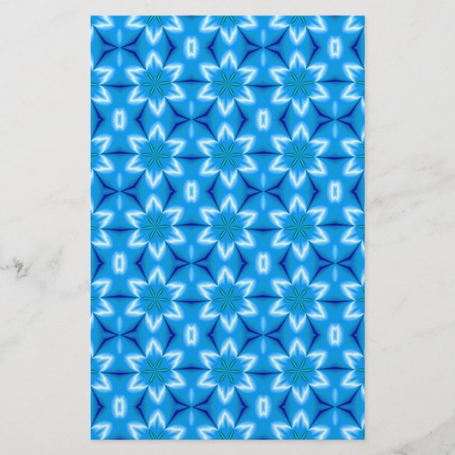 Weiße Blume, gefroren Briefpapier (Vorderseite)