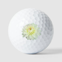 Weiße Blume Golfball