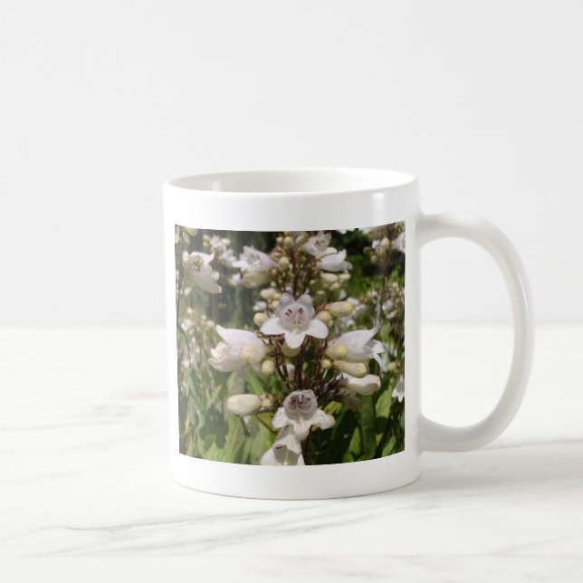 Weiße Blume Kaffeetasse (Rechts)