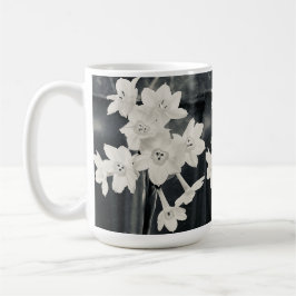 Weiße Blume Kaffeetasse