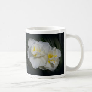 Weiße Blume Kaffeetasse