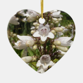 Weiße Blume Keramik Ornament