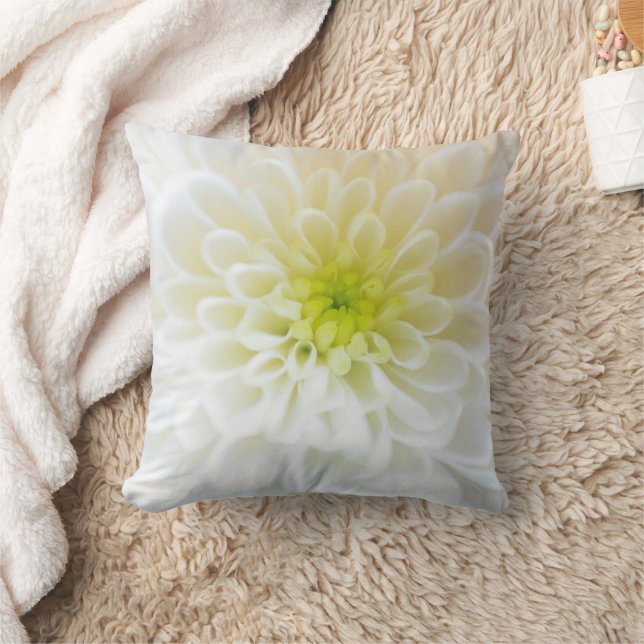 Weiße Blume Kissen (Decke)