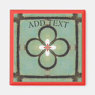 Weiße Blume Magnet