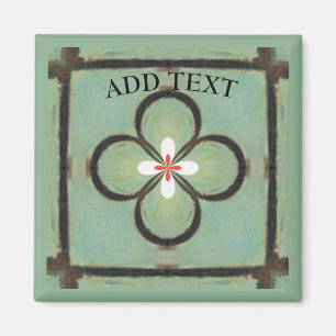 Weiße Blume Magnet