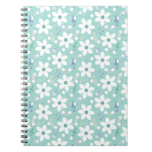 Weiße Blume Notizblock