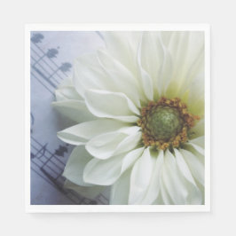 Weiße Blume Serviette