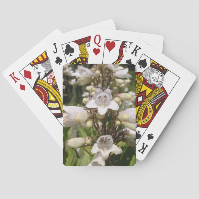Weiße Blume Spielkarten (Rückseite)