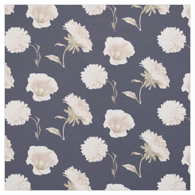 Weiße Blume Stoff (Muster)