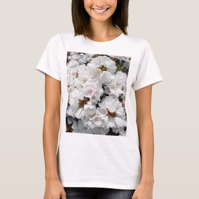 Weiße Blume T-Shirt (Vorderseite)