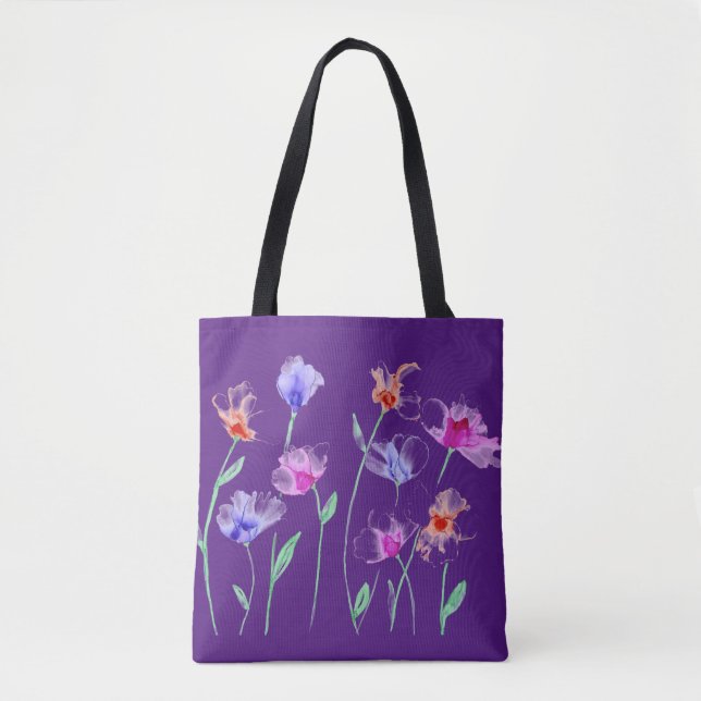 Weiße Blume Tasche (Vorderseite)