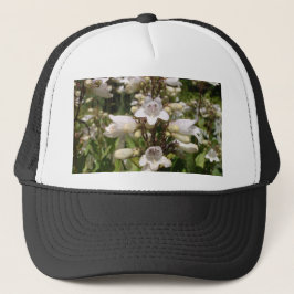 Weiße Blume Truckerkappe
