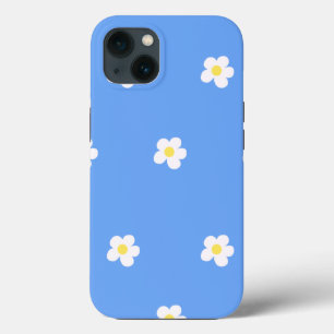 Weiße Blume über Lilac-Hintergrund Case-Mate iPhone Hülle
