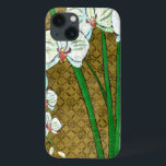 Weiße Blume und grüne Stiele an der braunen Grenze Case-Mate iPhone Hülle<br><div class="desc">Weiße Blume hängen von grünen Stielen in diesem Stück von Chariklia Zarris. Set vor einem bräunlichen Hintergrund,  umgeben von einem braunen Rahmen,  ist ein schlichtes,  aber elegantes Gemälde. Fügen Sie es zu Ihrer Zuhause und genießen Sie die Schönheit!</div>