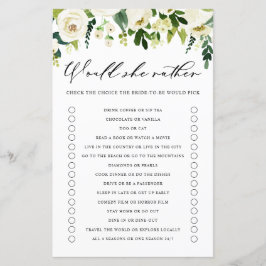 Weiße Blume würden eher Brautparty spielen