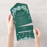Weiße Blumengärten Grüne Hochzeit