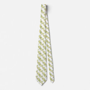 Weiße Blumenhochzeitshals-Krawatte Krawatte
