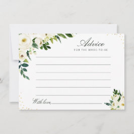 Weiße Blumenratte für Elfenbein Hinweiskarte