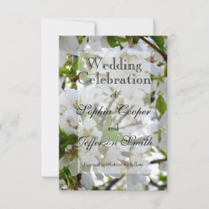 Weiße Blüte Save The Date