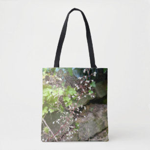 Weiße Blüten-Natur-Tragetasche Tasche